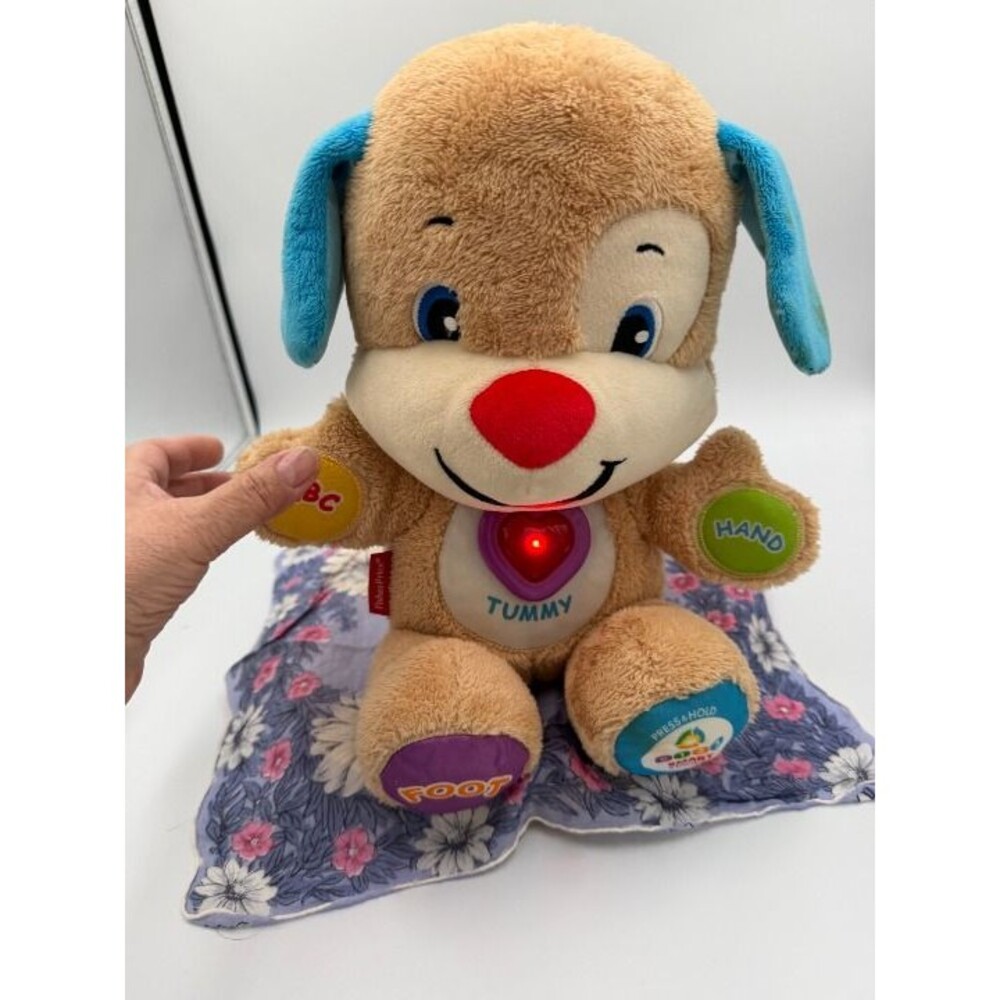 Fisher-Price Laugh & Learn Smart Stages Musical Talking Plush Puppy, Easter Gift